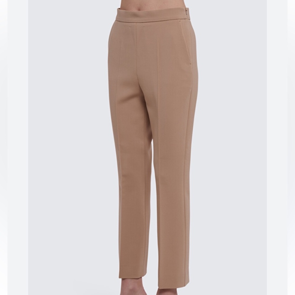 MaxMara Camel Straight-Leg Trousers